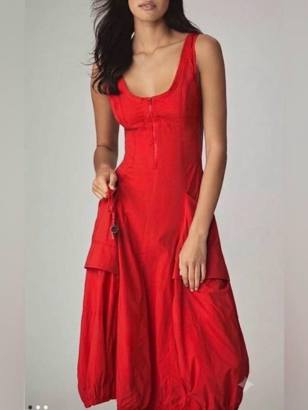 Anthropologie Red Daily Practice Dress